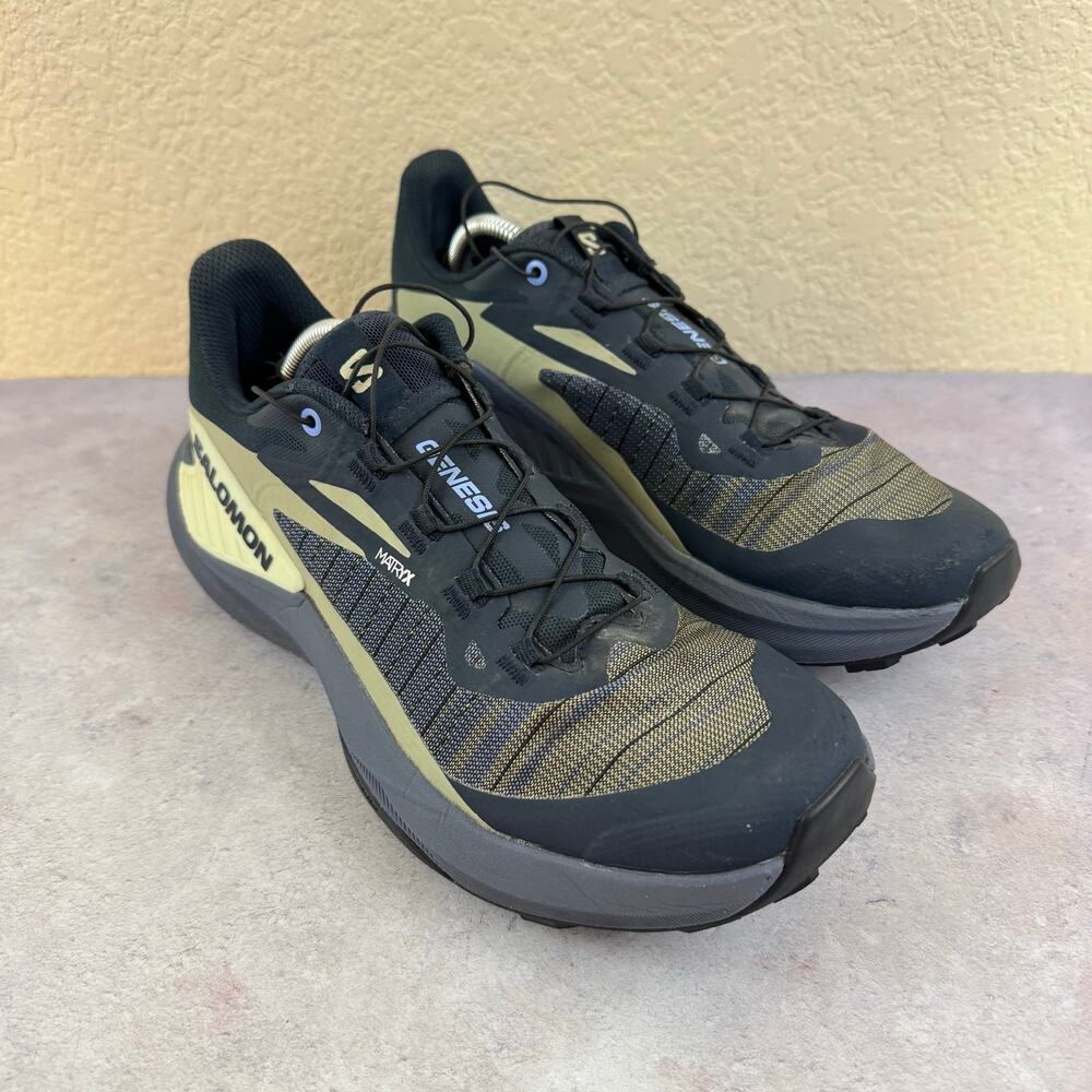 Salomon Genesis Trail Running Shoes Mens 8 Matryx Quicklace Contagrip L474432